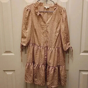 Blush pink dress - size S- worn once to a wedding